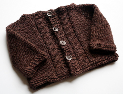 Bitty Cabled Cardigan - Full