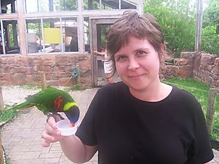 Emily w Lorikeet