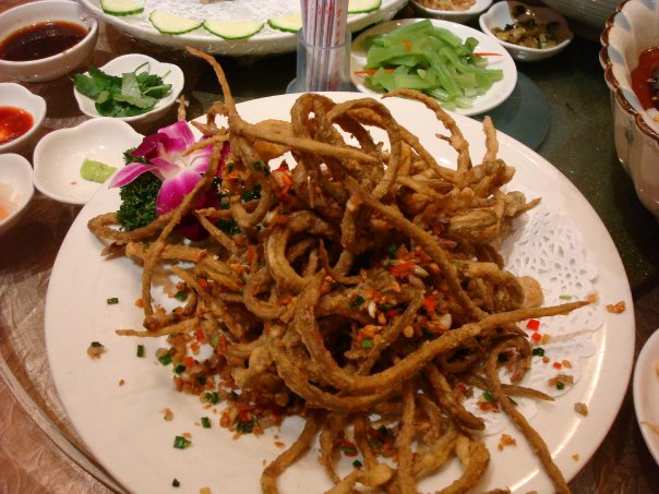 Fried Baby Sea Snakes